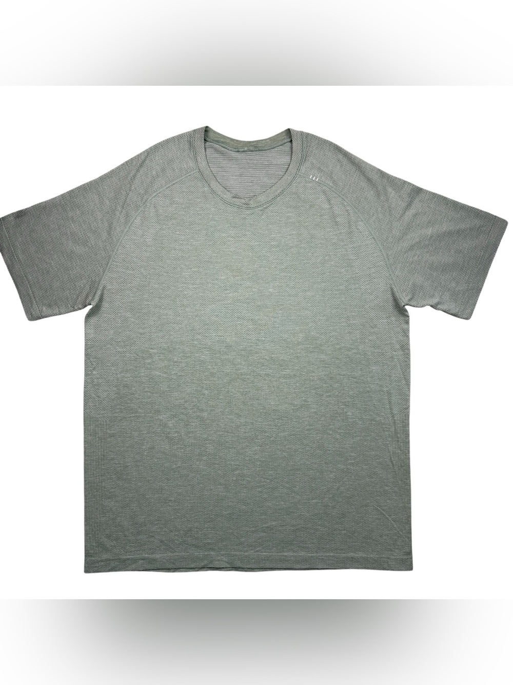 Lululemon Mens Training Gym Running Athletic Logo Green Top Shirt t-shirt size L